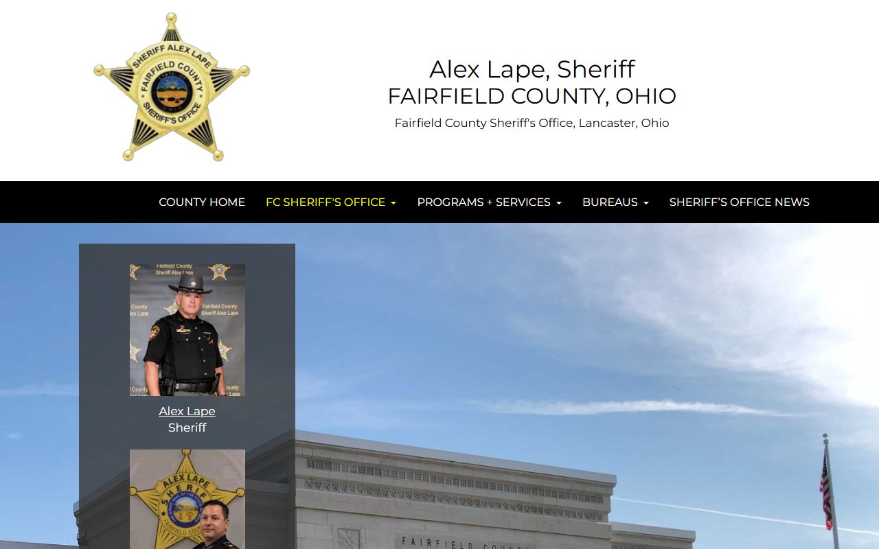 Fairfield County Sheriff recent arrests and records portal