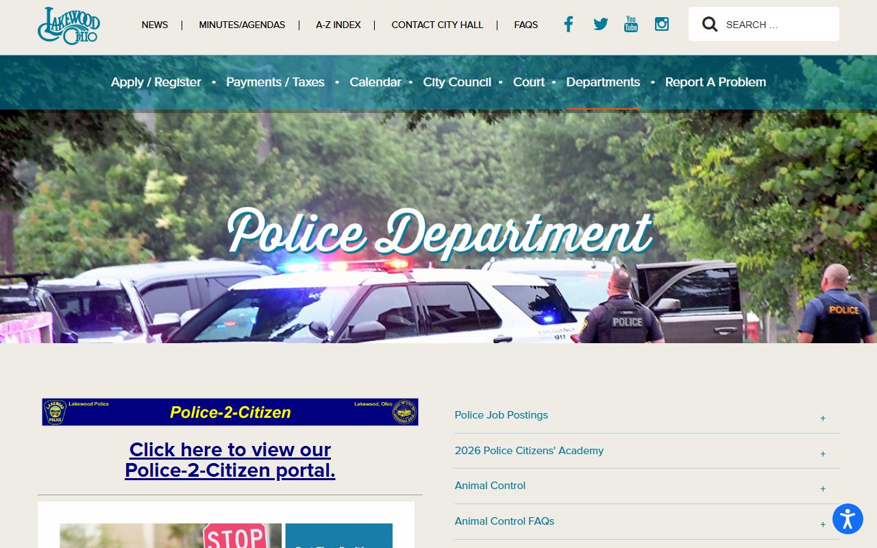 Lakewood Police Department website for recent arrests