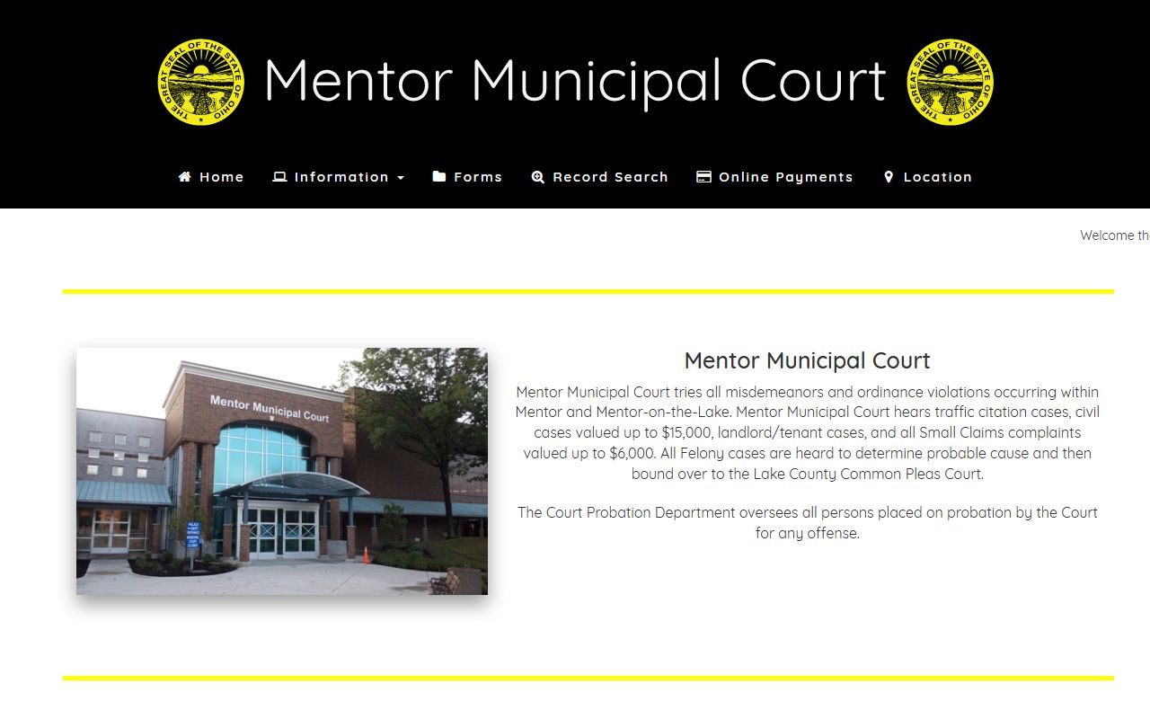 Mentor Municipal Court recent arrests case information