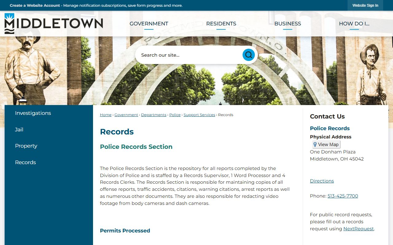 Middletown recent arrests police records page