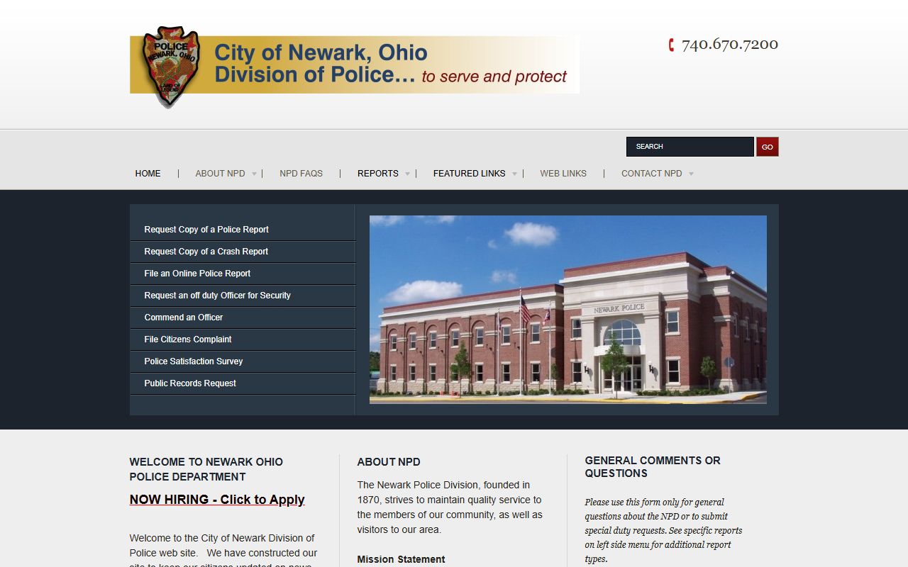 Newark recent arrests Division of Police website