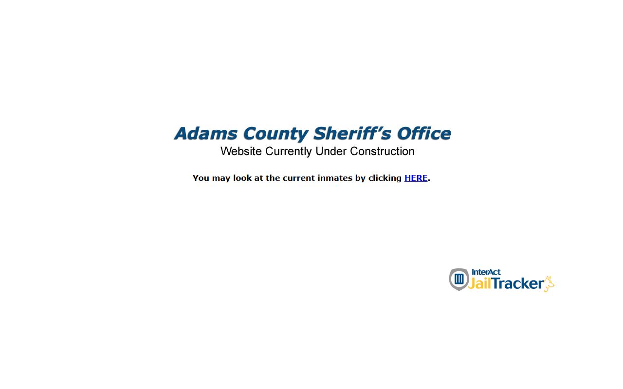 Adams County Sheriff's Office website for recent arrests