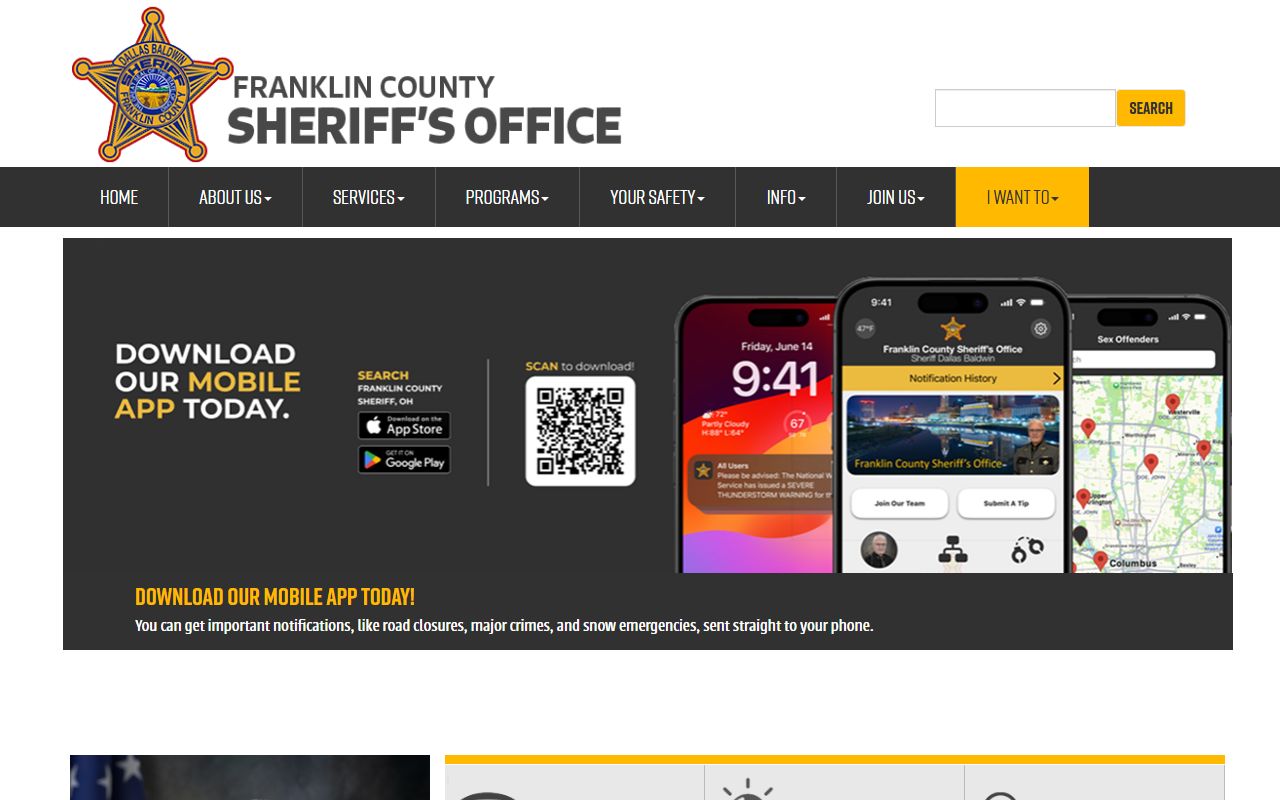Franklin County Sheriff's Office website for recent arrests