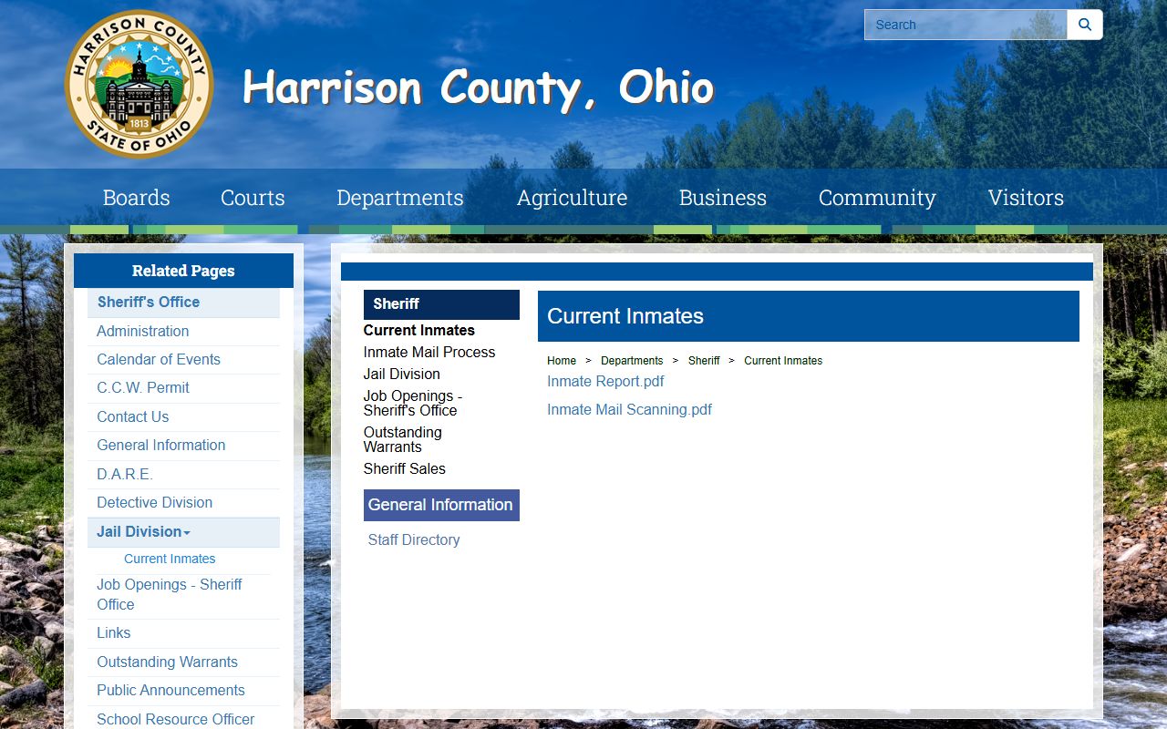 Harrison County current inmates page for recent arrests