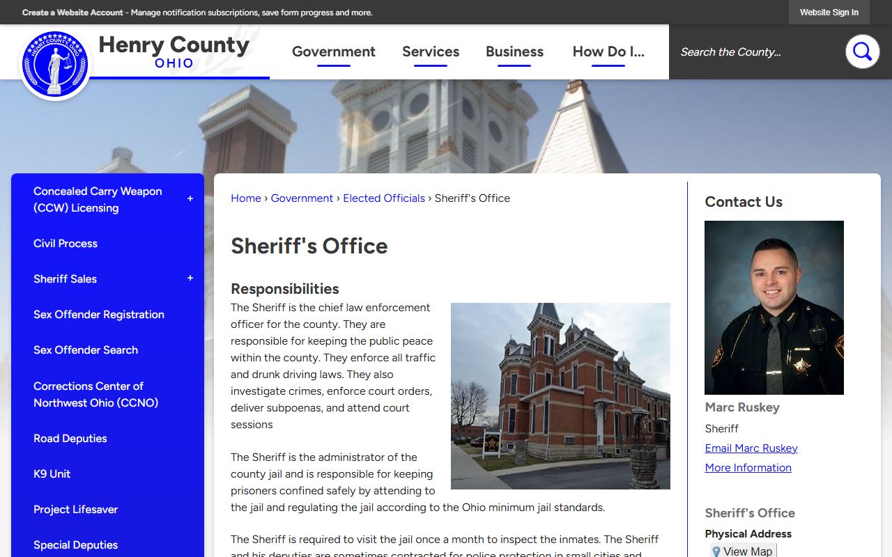 Henry County Sheriff's Office website for recent arrests