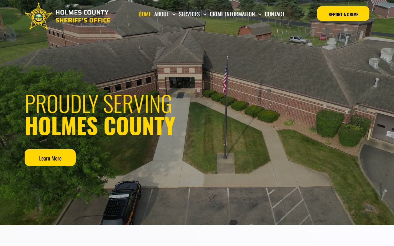 Holmes County Sheriff's Office website for recent arrests
