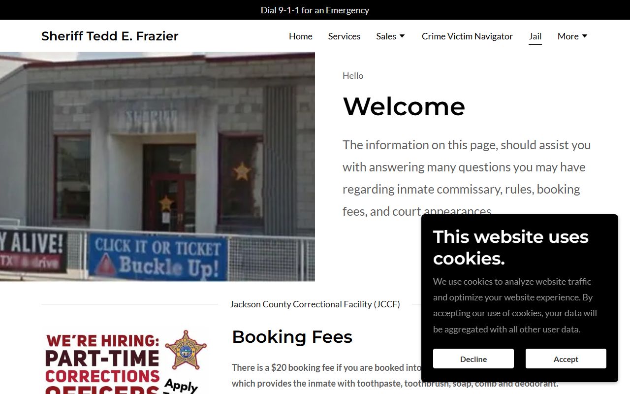 Jackson County Correctional Facility recent arrests information