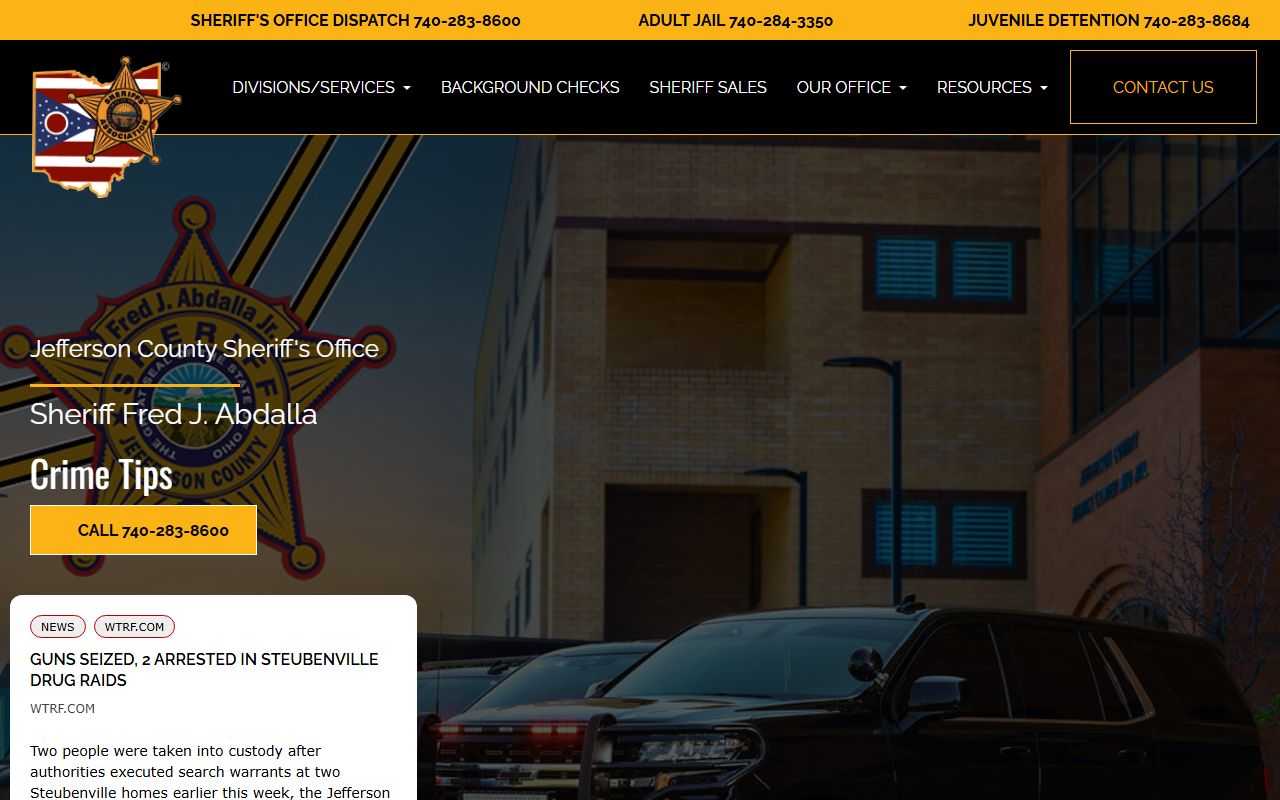 Jefferson County Sheriff Office recent arrests page