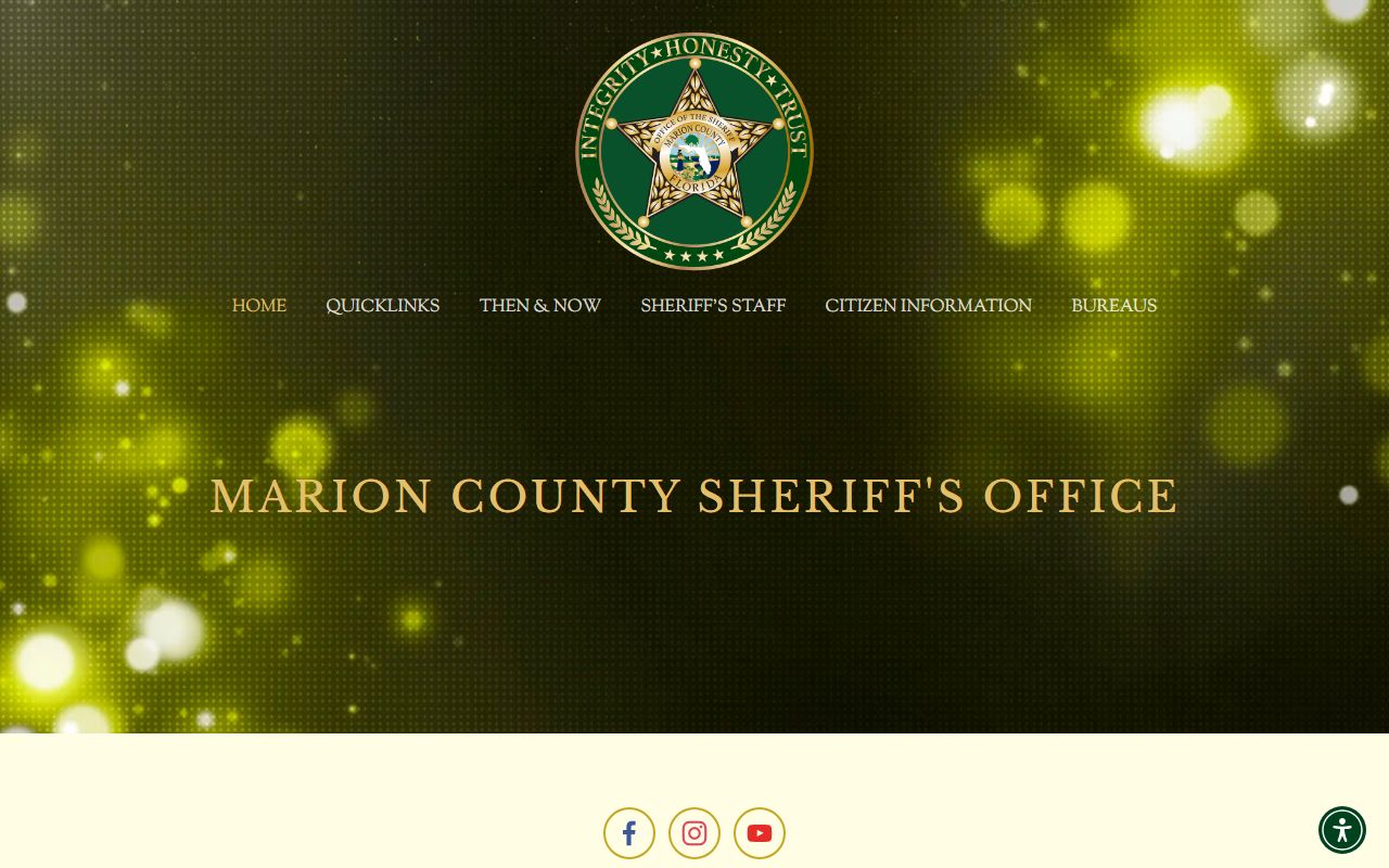 Marion County Sheriff's Office website for recent arrest information