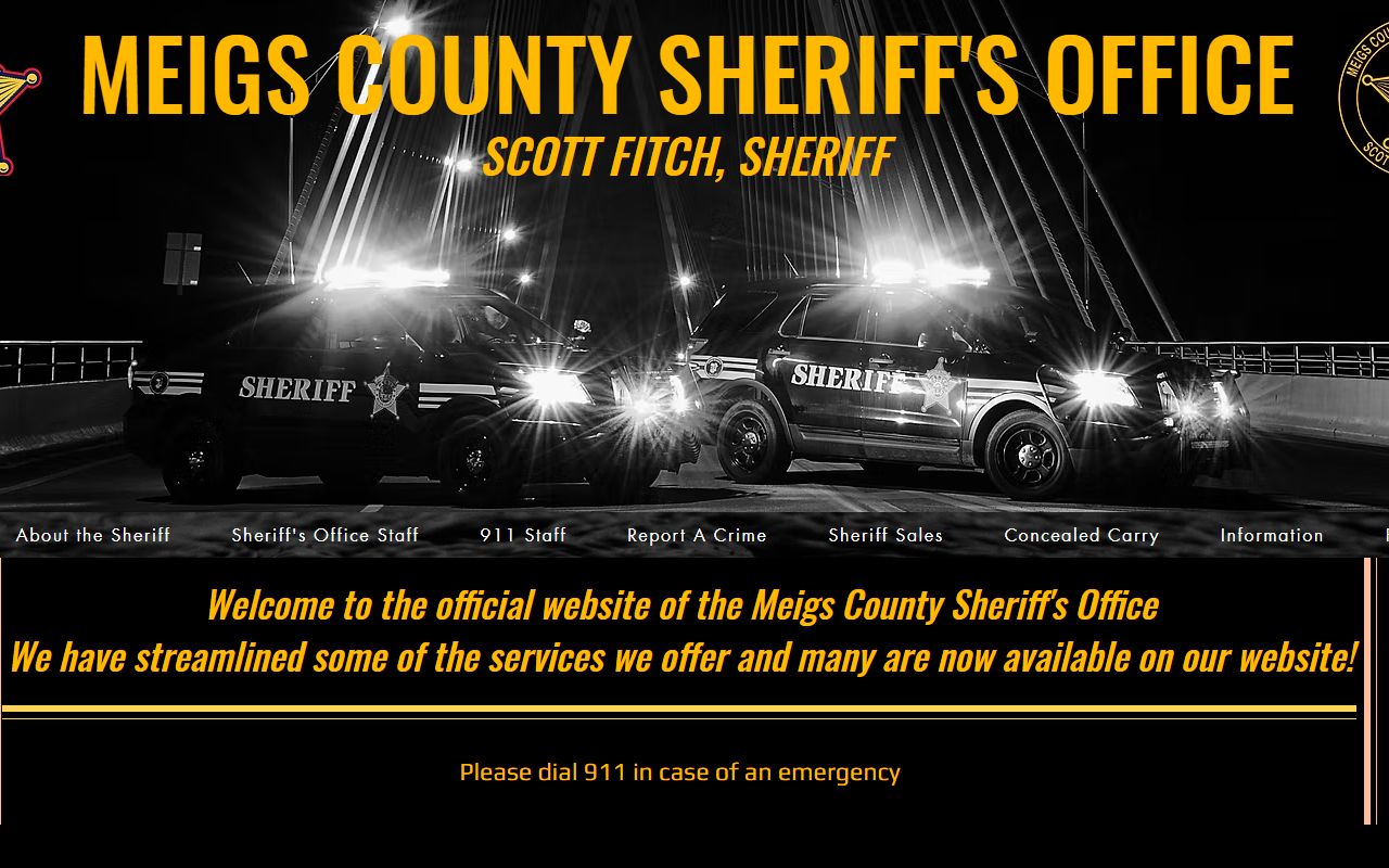 Meigs County Sheriff's Office website for recent arrest information