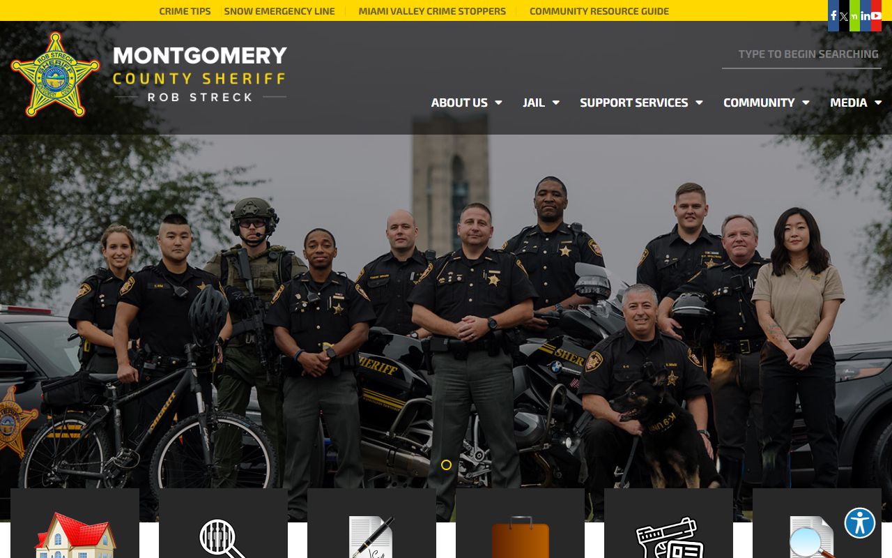 Montgomery County Sheriff website for recent arrests