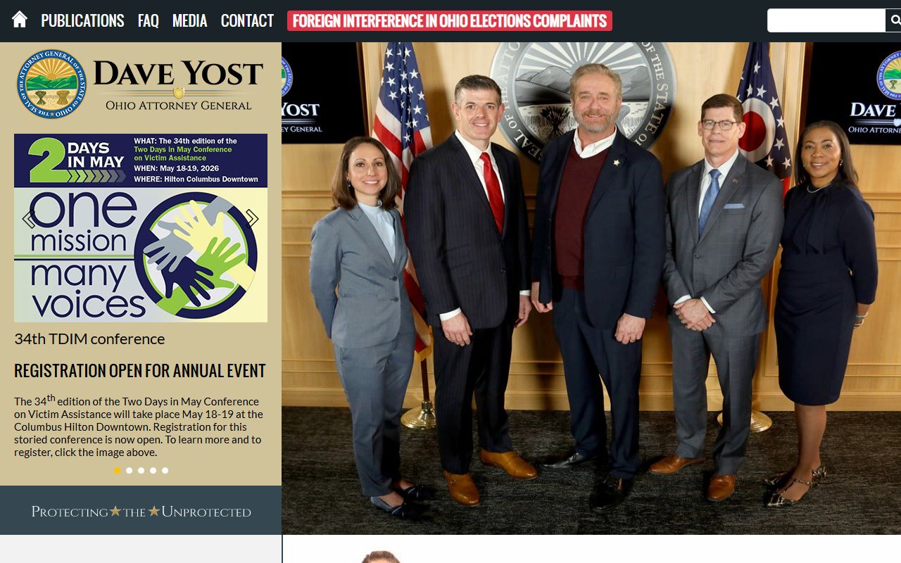 Ohio Attorney General office for recent arrests information